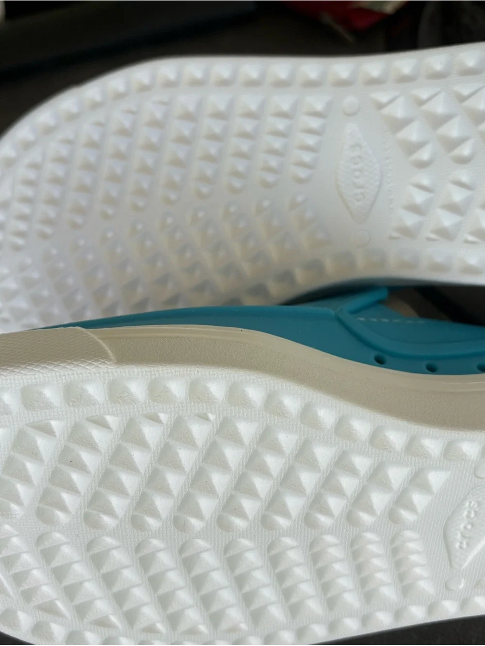 CROCS Slip-On Perforated Sneakers in Turquoise Blue